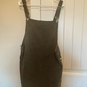 Cupshe Olive Green Corduroy Dress